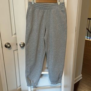 Gray sweatpants